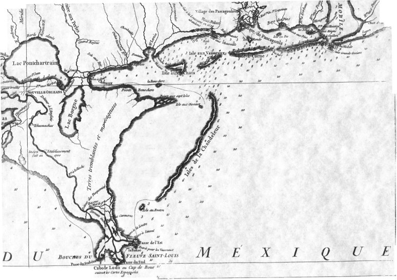 Gulf Coast Map 1732
